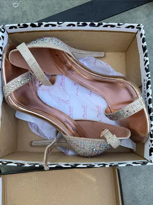 Anne Michelle Rhinestone Strappy High Heel Sandals in Rose Gold thumbnail 8