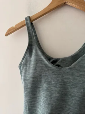 Lululemon‎ Align Tank in Heathered Tidewater Teal Size 2 thumbnail 3
