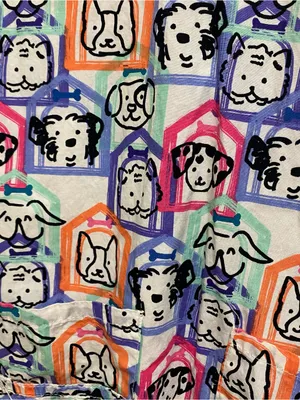 Wonder Wink Womens XS 34” Scrubs Scrub Top Cats Dogs Vet Groomer Multicolor thumbnail 4