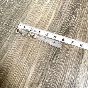 Charter club silver tone tassel chain necklace thumbnail 12
