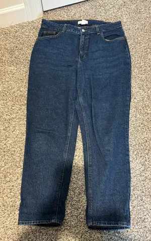 H&M Straight Jeans High-Waisted thumbnail 1