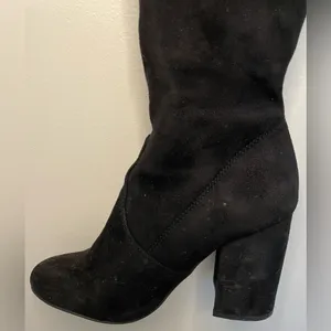 Steve Madden Norri Suede Over-the-Knee Boots, Black, Size 6, EUC thumbnail 7