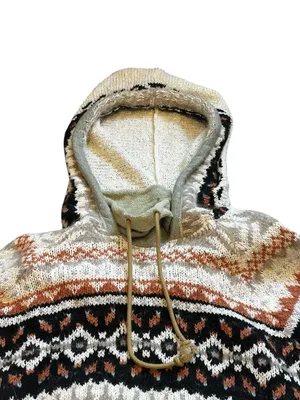 Free People Inverness Hoodie Cropped Sweater Boho Grunge Hippie Relxaed Fit M thumbnail 6