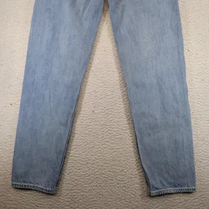 American Eagle Baggy Jean High Rise Distressed Light Wash Blue Denim Size 00 thumbnail 9