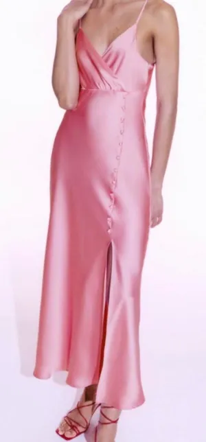 Zara pink dress thumbnail 1