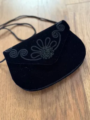 Velvet Clutch Black thumbnail 5