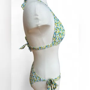Italian Lemon Print Bikini Set Yellow thumbnail 2