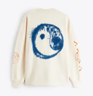 Beige Multi Yin Yang Oversized Sweatshirt 0722/415/710 $69.90 EUC 1X thumbnail 2