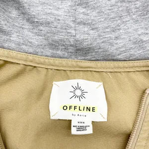 Offline by Aerie Cargo Vest Womens Medium Utility Hooded Outdoor Gorpcore Canvas thumbnail 4