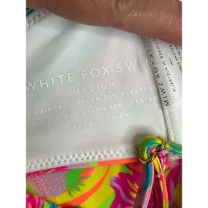 White Fox Copacabana bikini knotted Top Sweet Sunset Twist skirt, size medium thumbnail 9