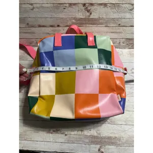 Talking Out of Turn TOOT Bold Checker Skate Bag Crossbody Water Resistent NWOT thumbnail 9