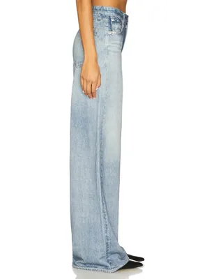 NWT rag & bone Miramar Sofie in Raily Wide Leg Photo Print Faux Jean Pants 33 thumbnail 3