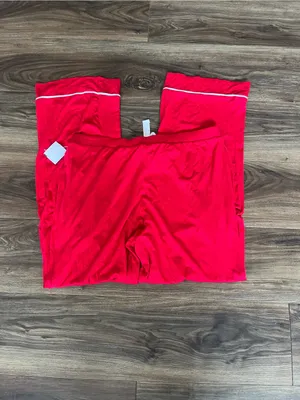 Bebe Rhinestone Red Loungewear‎ Pants Pockets Large New thumbnail 4