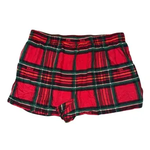 PINK Victoria’s Secret red green plaid pajama shorts women’s size small thumbnail 2