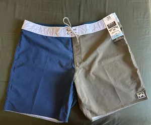 Billabong Recycler All Day Pro Colorblock Board Shorts 38 Drawstring Back Pocket thumbnail 1