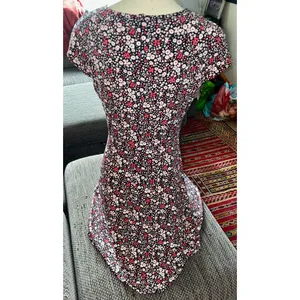 Michael Michael Kors Sht-slv Floral Print Knee-length Dress, Sz S thumbnail 4