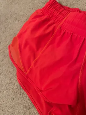 Red Lululemon Hotty Hot Shorts 2.5" thumbnail 2
