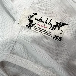 FREE PEOPLE Intimately Wear me Now White Spaghetti Strap Cami Sz S thumbnail 4