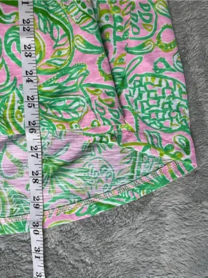 Lilly Pulitzer Etta V Neck top Mandevilla Baby Fins and Flippers resort vacay XL thumbnail 9