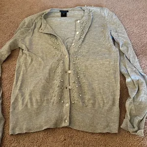 ‎Ann Taylor xs grey cardigan thumbnail 4