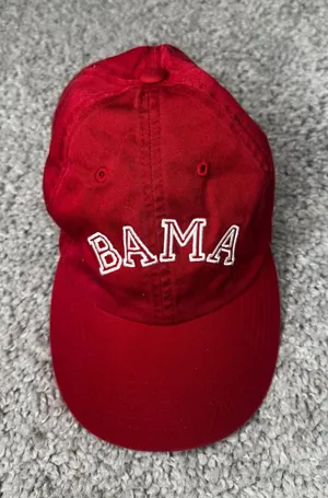 Victorias Secret PINK Alabama BAMA Hat Crimson Red Baseball Cap Top of the World thumbnail 1