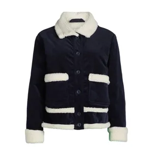 NWT Free Assembly Navy Corduroy Sherpa-Lined Jacket XXL (20) thumbnail 3