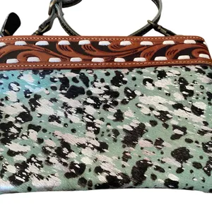 Myra Bag NWTs Gouyen Mesa Leather Fur Belt Bag Purse thumbnail 3