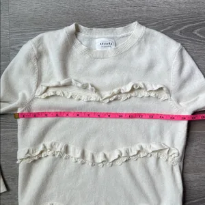 Sézane Andreas Jumper in ecru wool and cashmere XS thumbnail 14