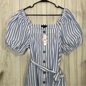 NEW J. Crew Cottage Dress in Stripe size M Medium AZ810 NWT thumbnail 5