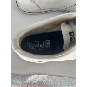 Keds Courty Leather Low Top‎ Sneaker Women 7 White Retro Y2K Classic Minimalist thumbnail 7