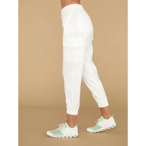Varley Savona Cargo Jogger Women XS White Slim Tapered Cotton Stretch Pants‎ thumbnail 3