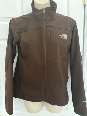 The North Face APEX Womens M Brown Softshell‎ Jacket Fleece Lined Full Zip ANC4 thumbnail 1