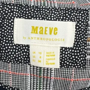 Maeve Anthropologie Lilith‎ Plaid Oversized Double Breasted Blazer Jacket Sz 6 thumbnail 7