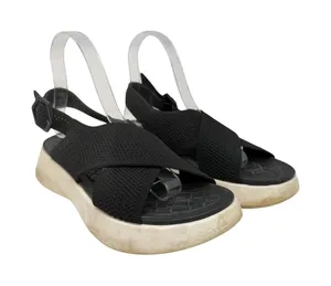 VIVAIA AdaptAll‎ Black Knit Slingback Sport Comfort Sandals 38.5 US 7.5 thumbnail 1
