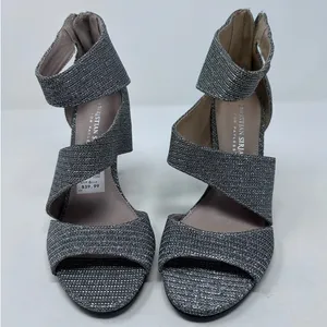 Christian Siriano for Payless Silver Sparkle High‎ Heel Shoes Size 6 1/2 NWT thumbnail 2