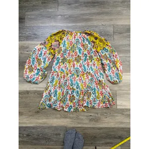 Anthropologie Maureen Boho Floral Tunic Top Womens Medium Peasant Blouse thumbnail 6