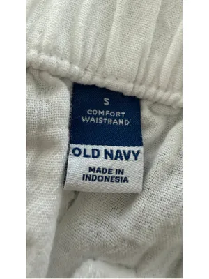 Old Navy White Crinkle Gauze Shorts High Waisted Comfort Waistband Size S thumbnail 6