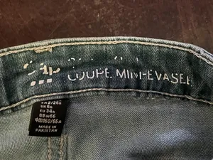 Gap Jeans Hand Painted Women 2 Medium Wash Blue Mid Rise Flare Unicorn Art thumbnail 15