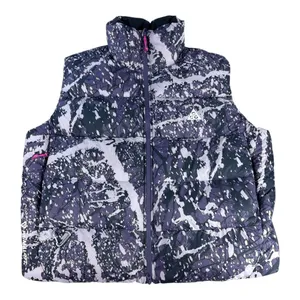 Nike ACG Therma-FIT ADV Lunar Lake Puffer Vest Purple Print Womens L Gorpcore thumbnail 1