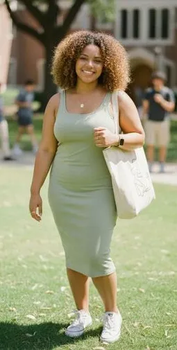 Size‎ Large Zara Casual Green Bodycon Dress thumbnail 1