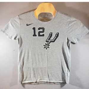 592 | Nike NBA San Antonio Spurs LaMarcus Aldridge‎ #12 DriFit Gray Women Med thumbnail 1