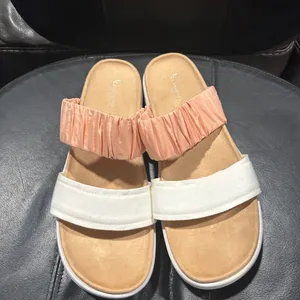 UGG Women's Sandals in Peach and White thumbnail 5