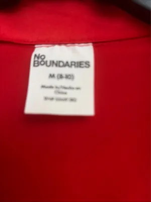 No Boundaries New!Red Satin Heart Pocket Pajama Set size M thumbnail 6