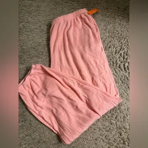 Colsie Balletcore Pink Cozy Wrap Top, Bralette, & Ribbed Jogger Set - size XL thumbnail 9