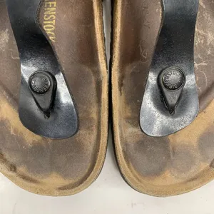 Birkenstock Size 41 10 Gizeh Sandals Birko Flor Patent Shoes Flip Flops T Straps thumbnail 5