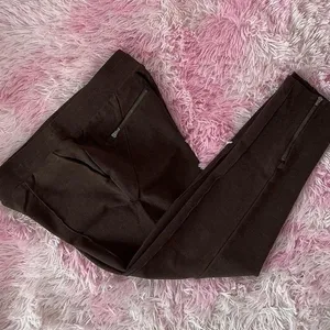 Athleta‎ Brown Ankle Zip Pants Career Casual Comfort Stretch Work Office thumbnail 3