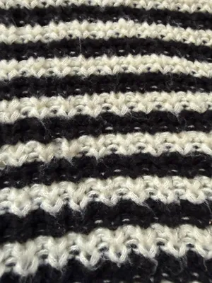 Grey Bandit Cropped Stripped Sweater thumbnail 3
