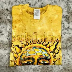 Urban Outfitters 🆕 NEW Sublime | 40 Oz To Freedom Yellow Sun Tie Dye Crewneck Sweatshirt thumbnail 2