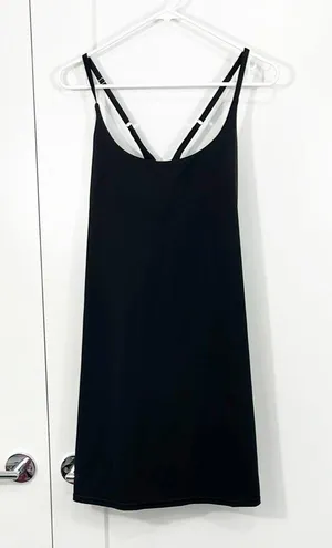 Amazon IUGA XL Black Athletic Workout Dress with Built-In Shorts and Bra, Pockets thumbnail 3