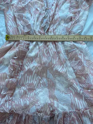 NWT Ted Baker Irvete Soft Ruffle Chiffon Playsuit Romper Coral Pink Size 1 thumbnail 10